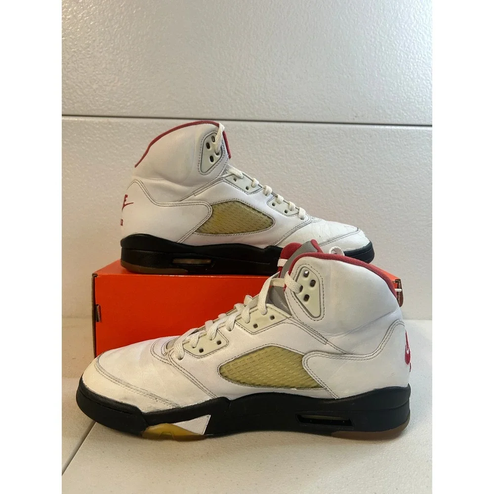 Nike Air Jordan 5 Retro Fire Red Mens Size 11 #2141